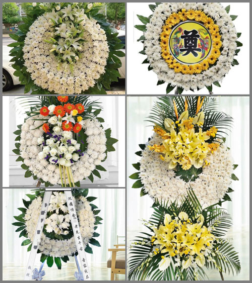 湖南永州祁阳县大忠桥镇日晖塘村花圈速递